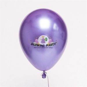 Chrome Colored Balloons (Helium-Filled) - Purple