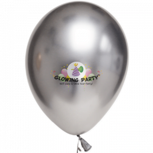 Chrome Colored Balloons (Helium-Filled) - Silver