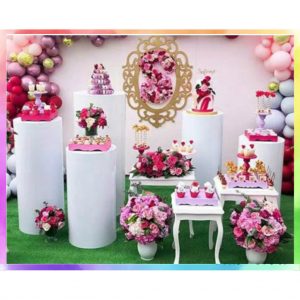 Round Pillar Display Stand/ Display Pedestal/ Stand Table/ Column Table (5 unit)