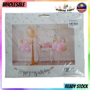 Letter Banner/Party Flag - HAPPY BIRTHDAY (Cursive Glitter Assorted)