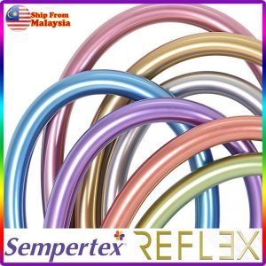 ((ORIGINAL)) SEMPERTEX 260 MODELLING BALLOON REFLEX per piece chrome balloon