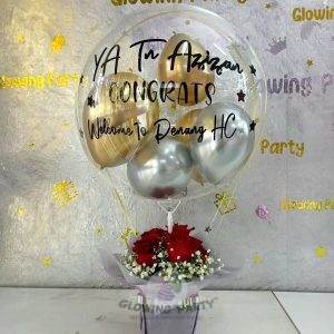 Hot Air Balloon Congrats- Fresh Flower