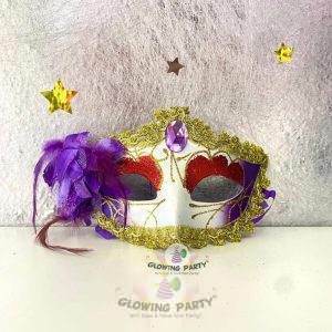Colombina Flannel Masquerade Mask Assorted